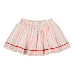 Louis Louise - Opéra Checked Skirt | Light Pink