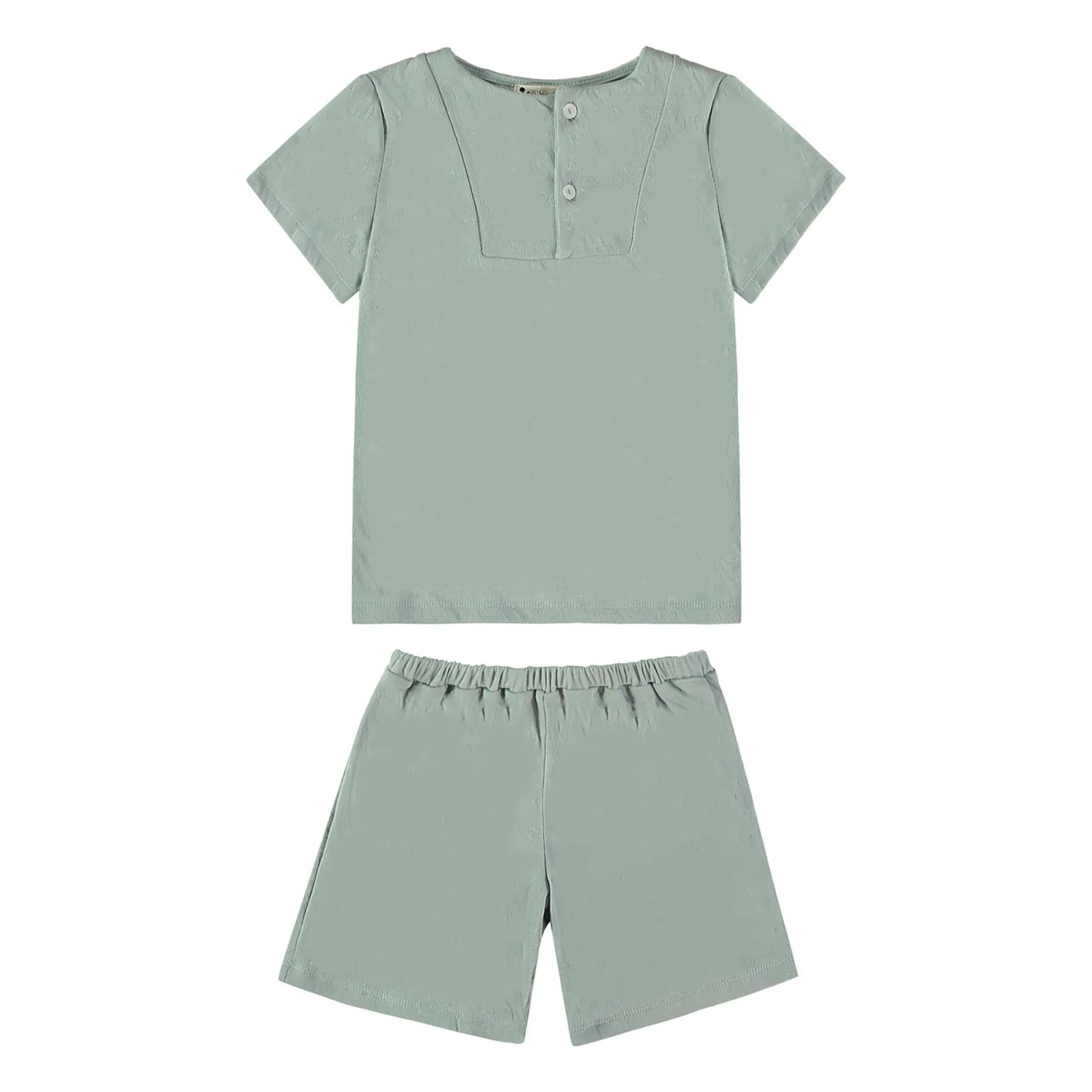Risu Risu - Sonio Organic Cotton Pajama Shorts | Turquoise