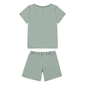 Risu Risu - Sonio Organic Cotton Pajama Shorts | Turquoise