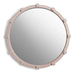 &Klevering - Chunk Round Mirror | Light Pink