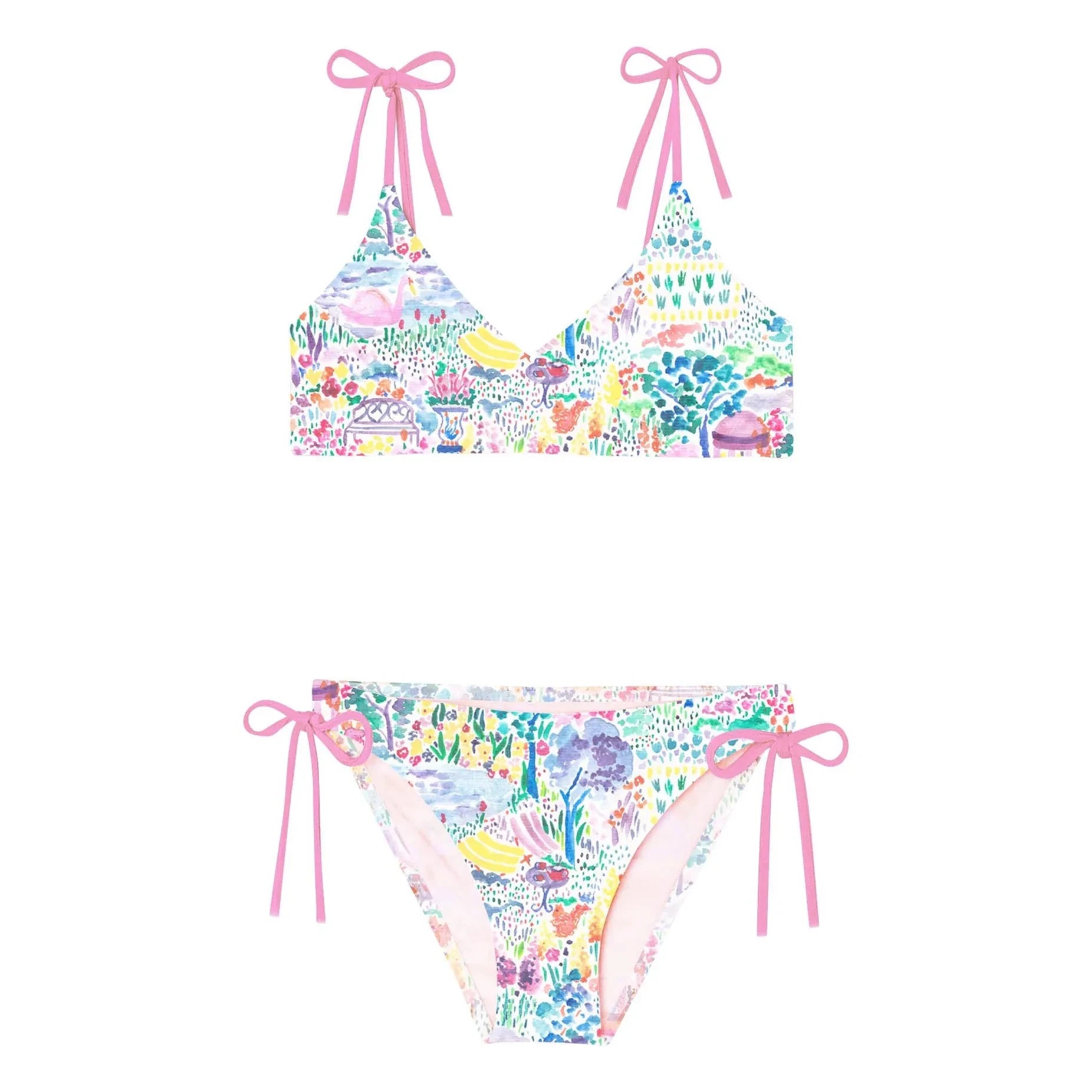 Lison Paris - 2-Piece Swimsuit Bloom Parc Recycled Fibers | Light Pink