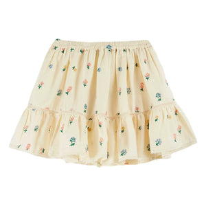Emile et Ida - Embroidered Floral Skirt | Light Yellow