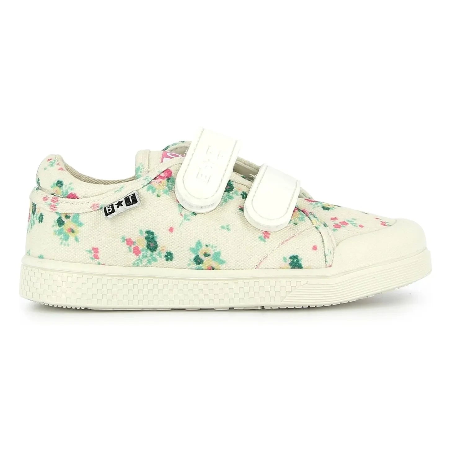 Bonton - Flowery Izy Scuffed Sneakers | Ivory