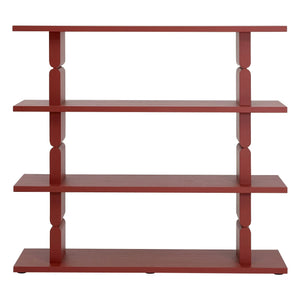 Nobodinoz - Noon painted wooden bookshelf | Red Brown