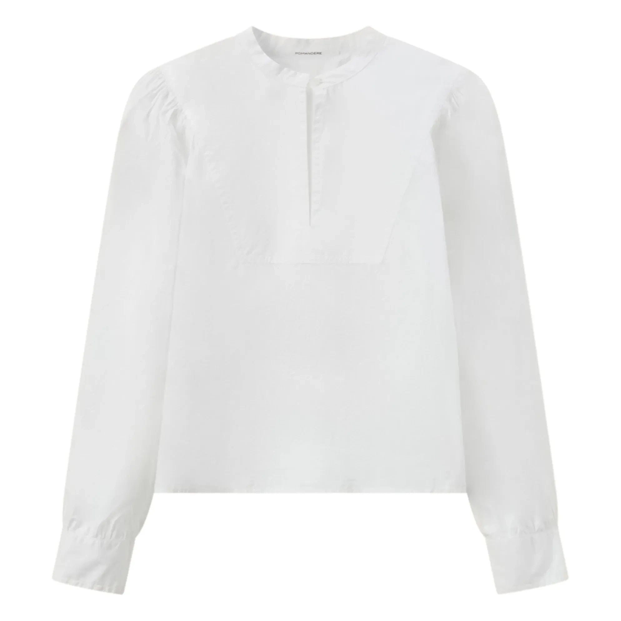 Pomandère - Cotton Poplin Blouse | White