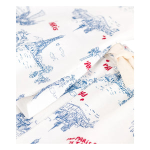 Petit Bateau - Broken Organic Cotton Pajama Shorts | Ecru