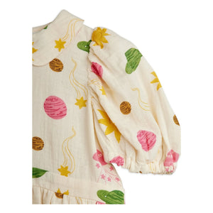 Mini Rodini - Organic cotton gauze dress | Ecru