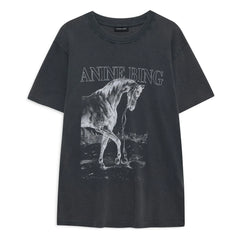 Anine Bing - Lili Horse T-Shirt | Black