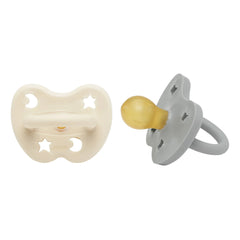 Hevea - Natural Rubber Pacifiers - Set of 2 | Light Gray
