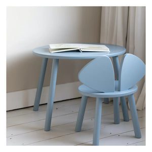 Nofred - Birch Mouse Table and Chair | Light Blue