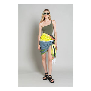 Smallable Woman - Janet Asymmetrical One-Piece Swimsuit | Light Khaki