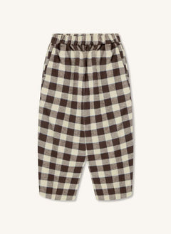 Fliink - Cody Checkered Pants | Brown
