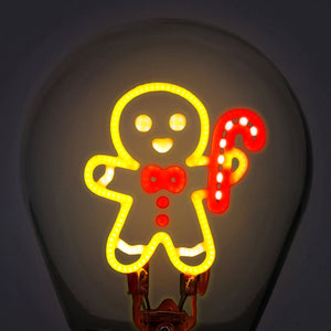 Legami - Gingerbread Noel Light Bulb Table Lamp - Bulb Fiction