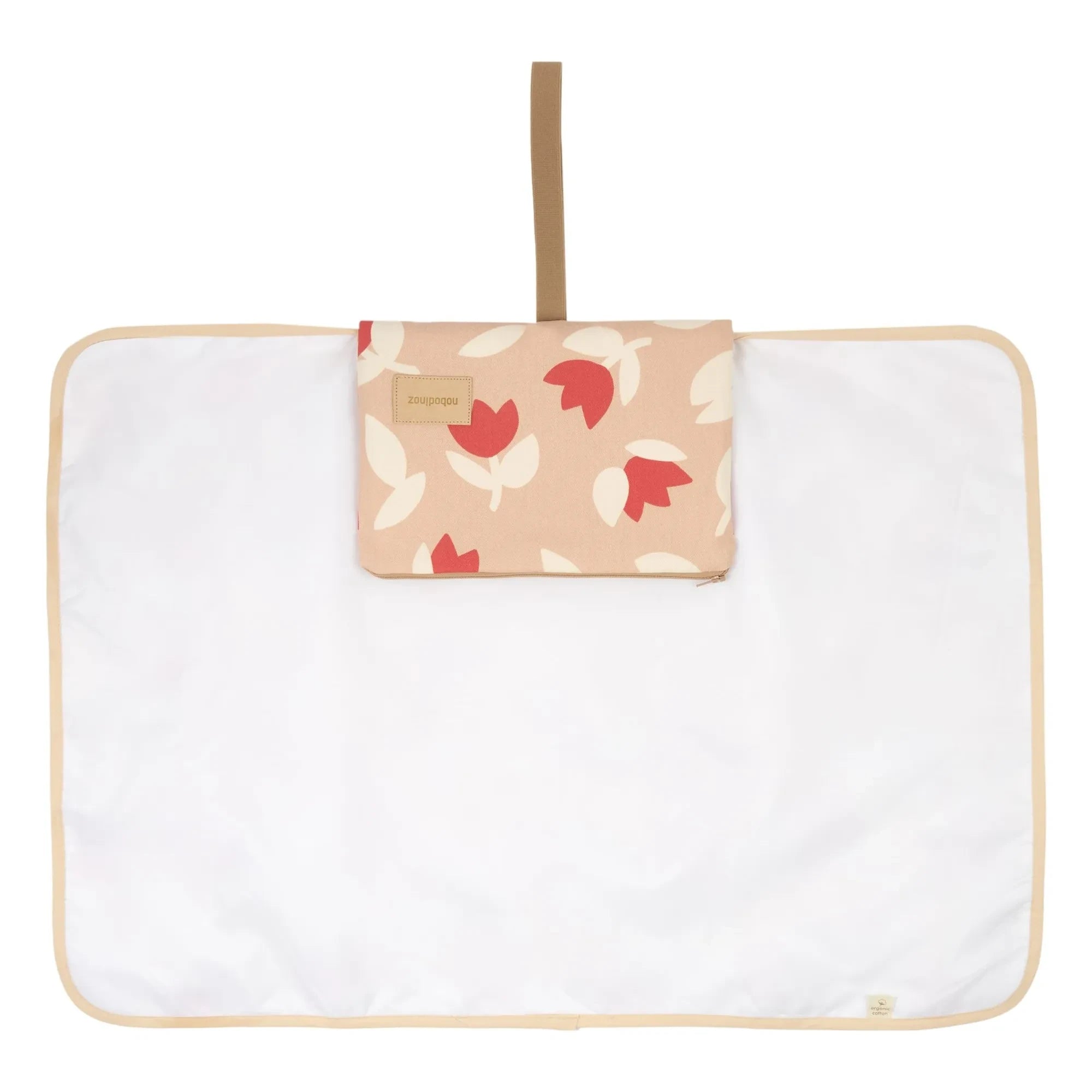 Nobodinoz - Hyde Park Tulip Travel Changing Mat | Red