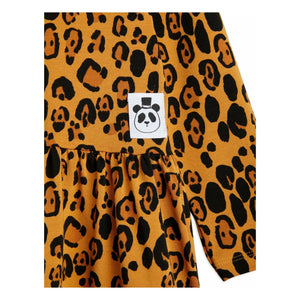 Mini Rodini - Leopar elbise | Kahverengi