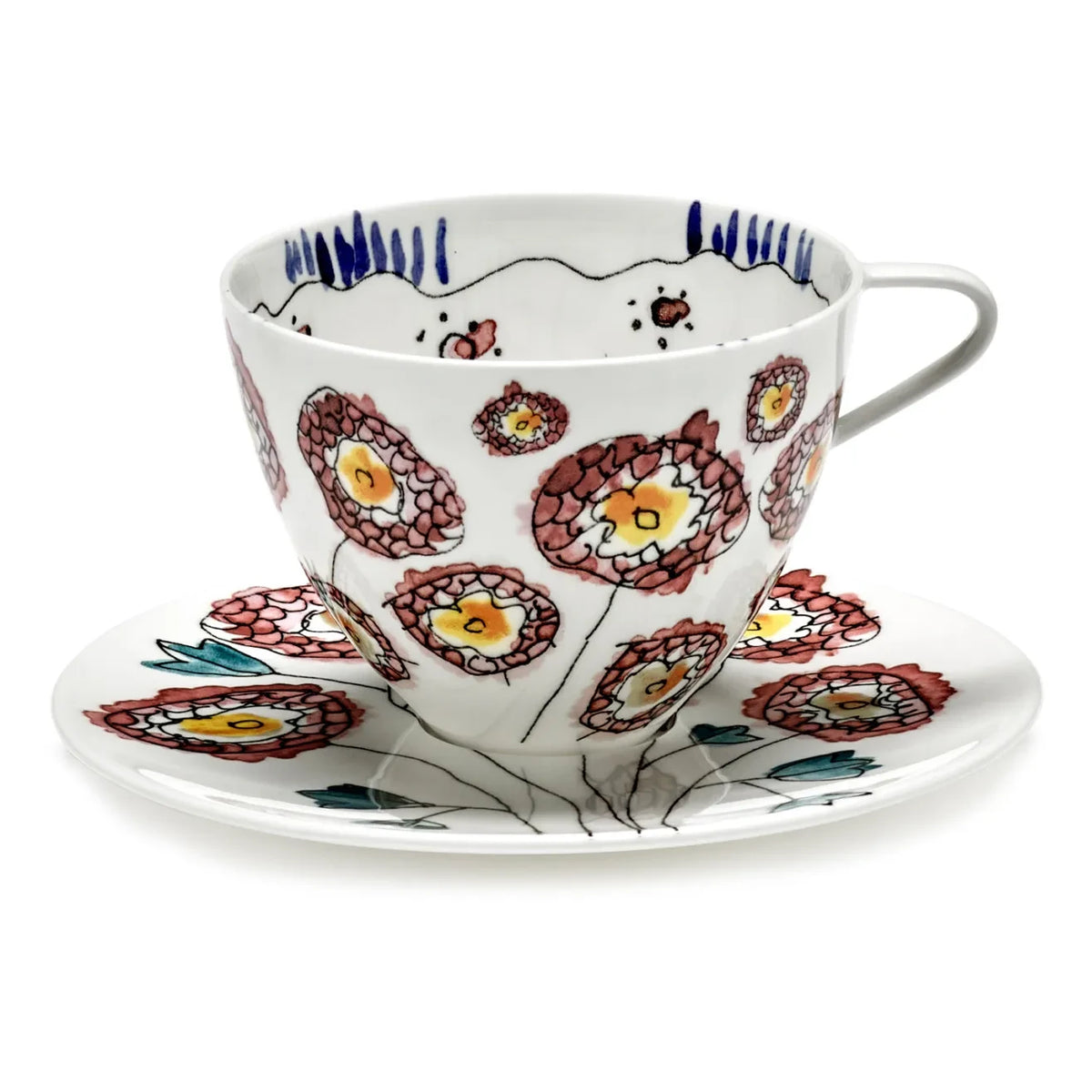 Serax - Coffee Cup and Saucer Anemone, Serax for Marni - Set of 2 | Milk
