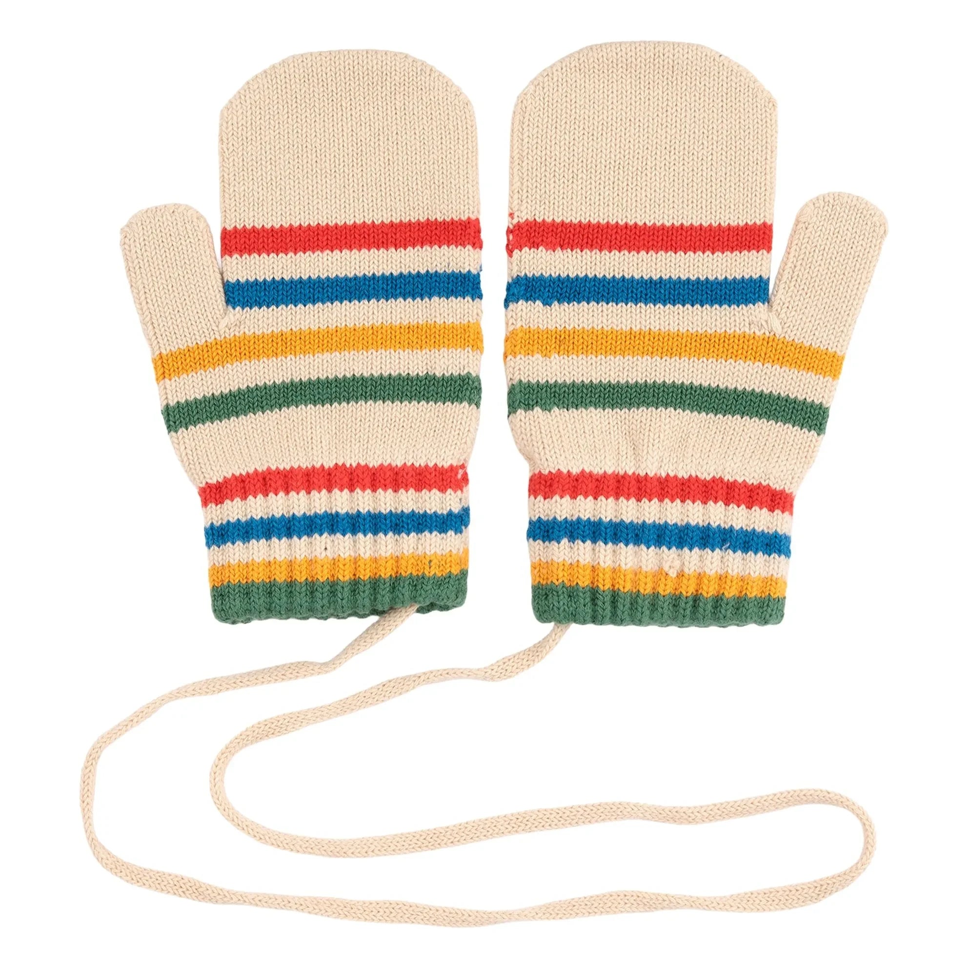 Bobo Choses - Striped Gloves | Beige