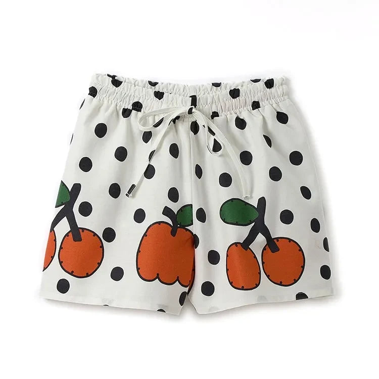 Fabula - Short Cerises | White