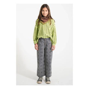 Piupiuchick - Ribbed Star Sweatshirt Organic Cotton | Green