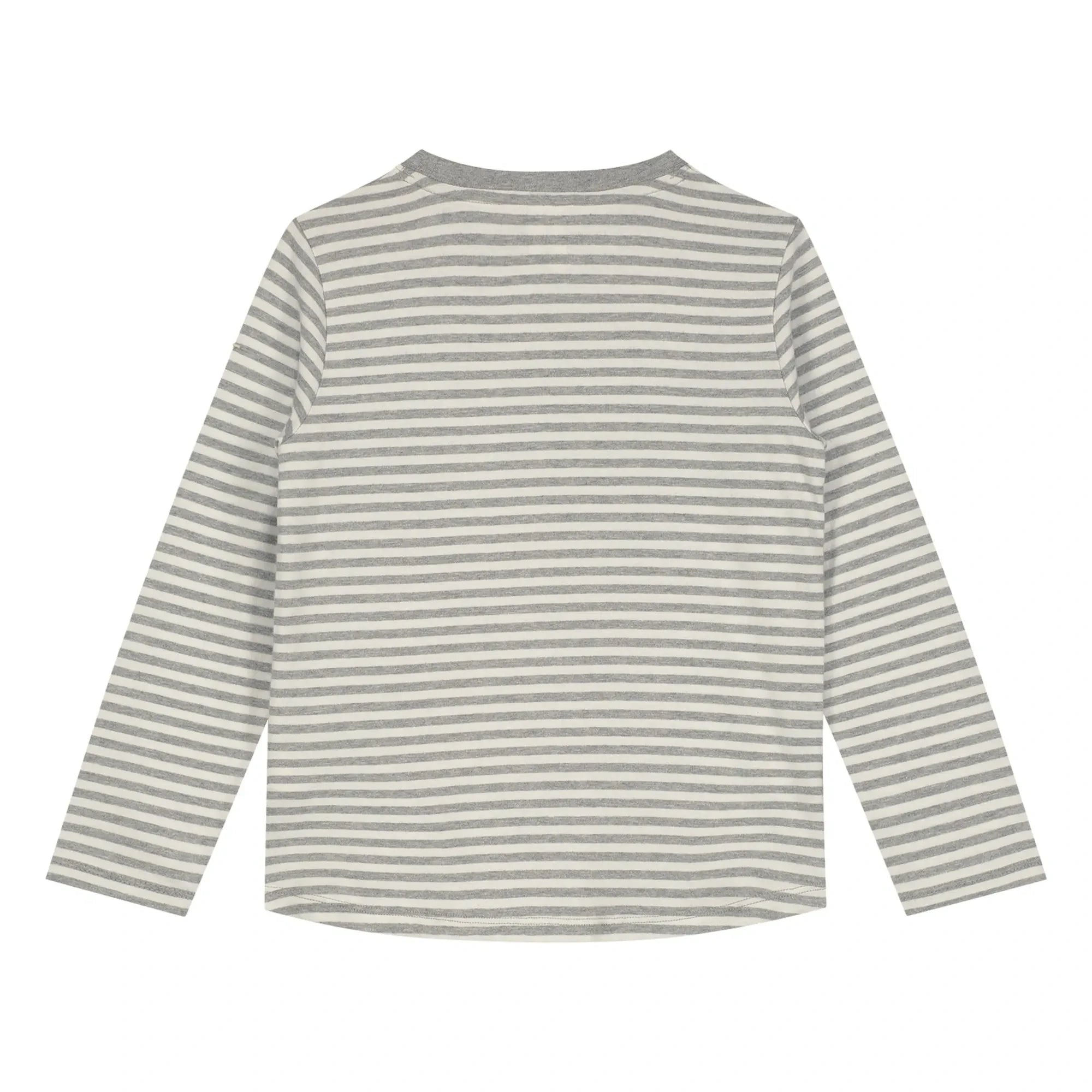 Gray Label - Striped Organic Cotton T-Shirt | Gray