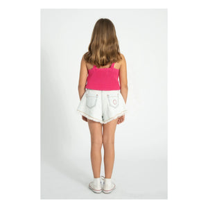 Piupiuchick - Distressed Denim Shorts | Washed Blue