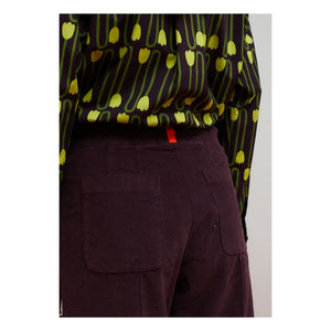 Dr Bloom - Destiny Kadife Pantolon | Aubergine