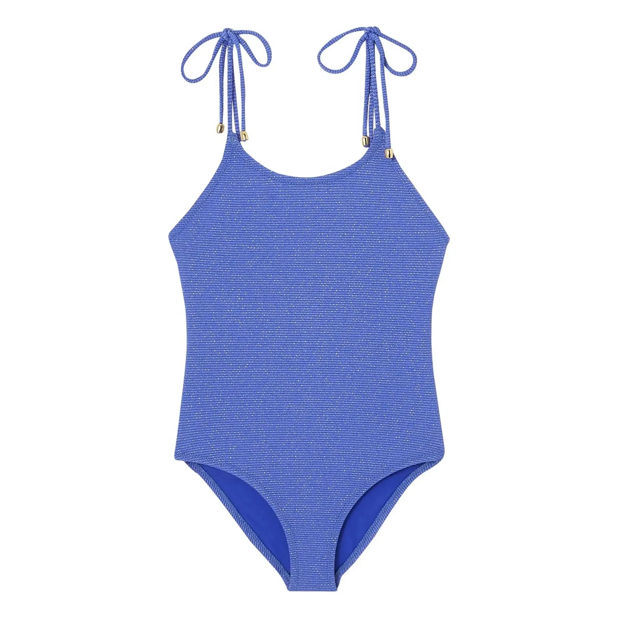 Lison Paris - Bahamas Metallic One-Piece Swimsuit | Cobalt