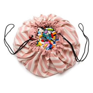 Play and Go - Noomad Bag / Play Mat - Striped | Pink