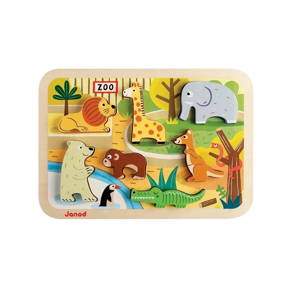 Janod - Thick Animal Safari Puzzle