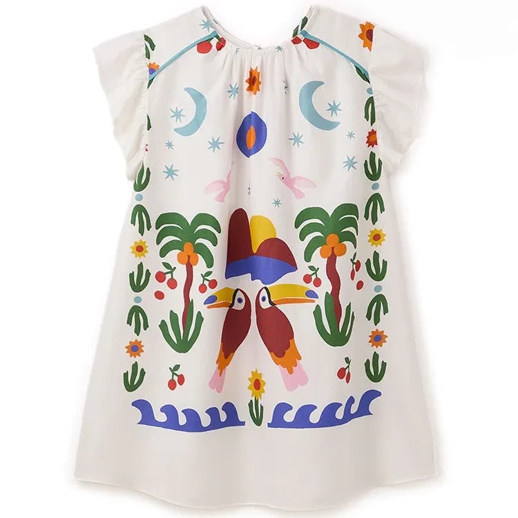 Fabula - Toucan Dress | White