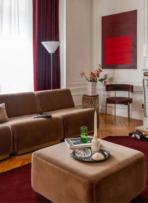 The Socialite Family - Smooth Velvet Rotondo Modular Sofa | Mocha