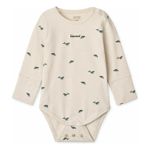 Liewood - 2-Pack Yanni Whale Bodies Organic Cotton | Ecru