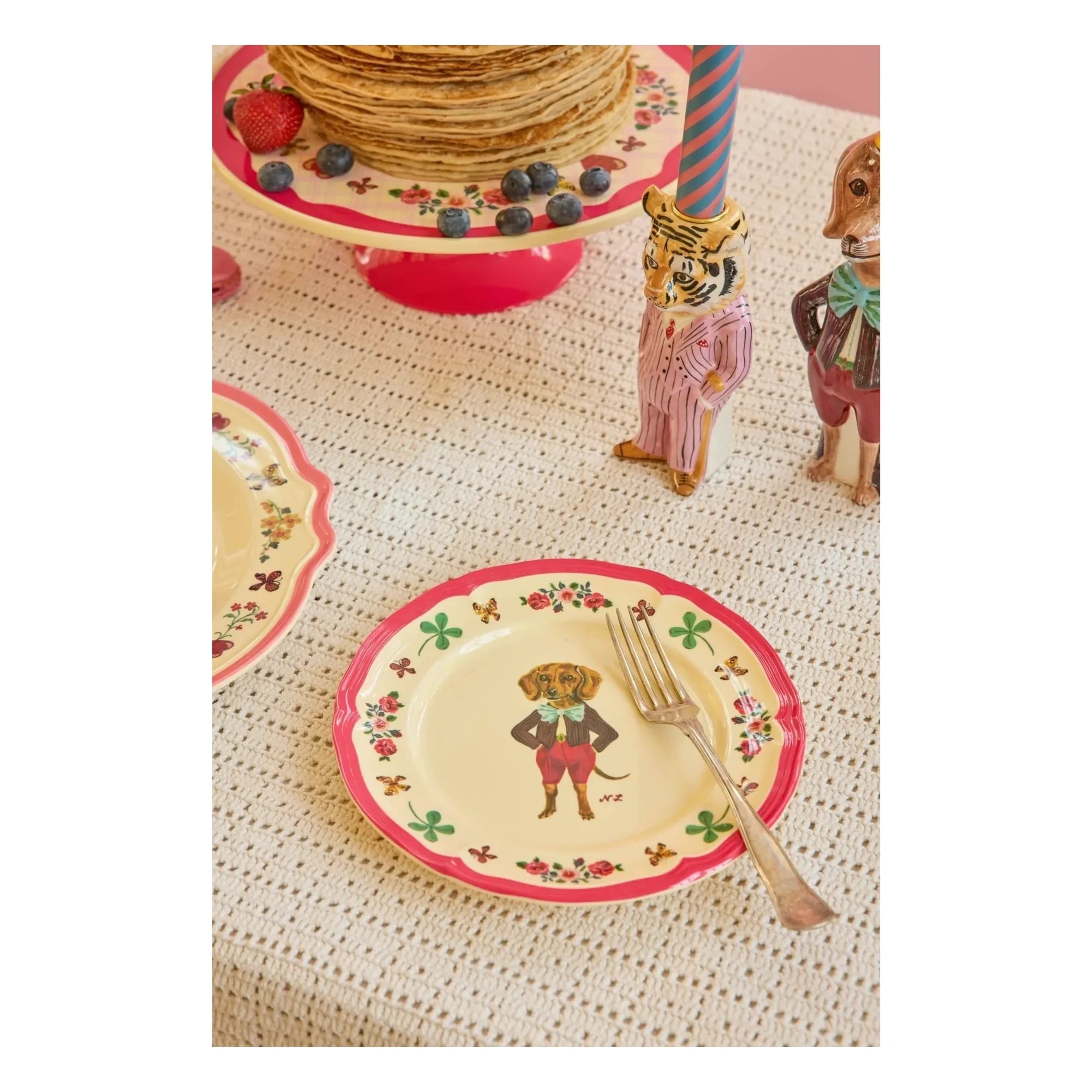 Rice - Melamine Dessert Plate - Rice x Nathalie Lété | Pink