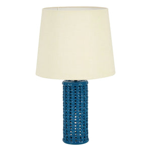 House of Capricorn - Cesta Ceramic Lamp Base | Blue