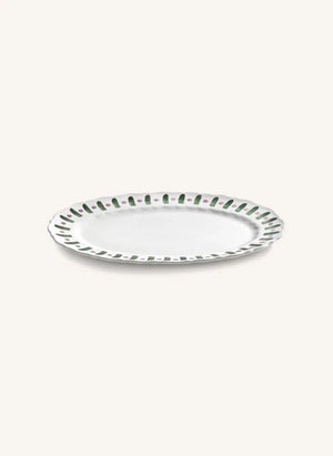 Serax - Charly Striped Serving Plate | Green