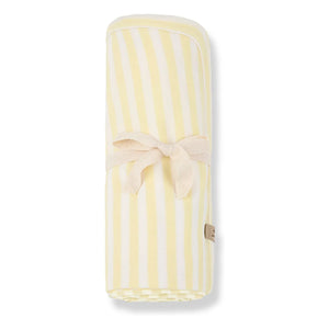 1+ in the family - Striped Betta blanket | Pale yellow