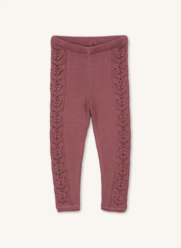 Konges Sløjd - Cabby organic cotton tights | Dusty Pink