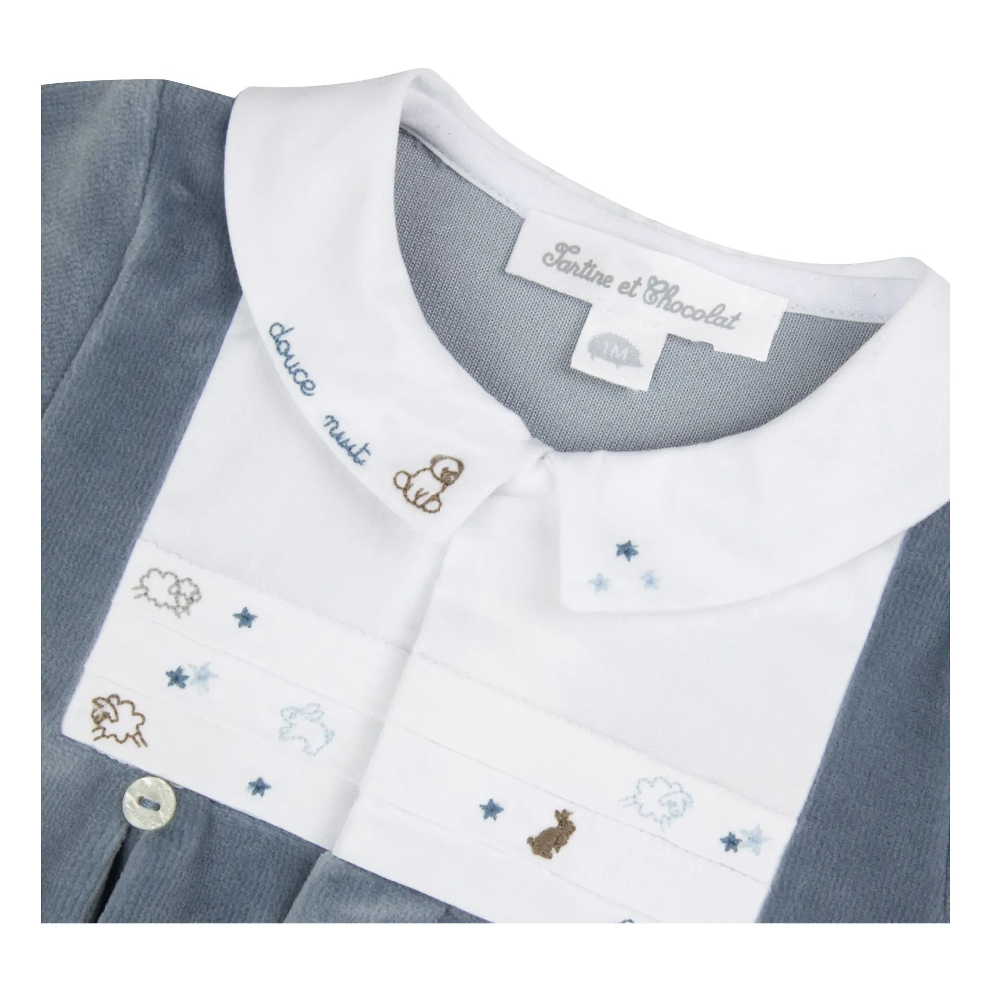 Tartine et Chocolat - Soft Animal Print Night Pyjamas | Blue