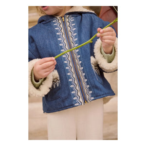 Louise Misha - Melvette Denim Coat | Blue
