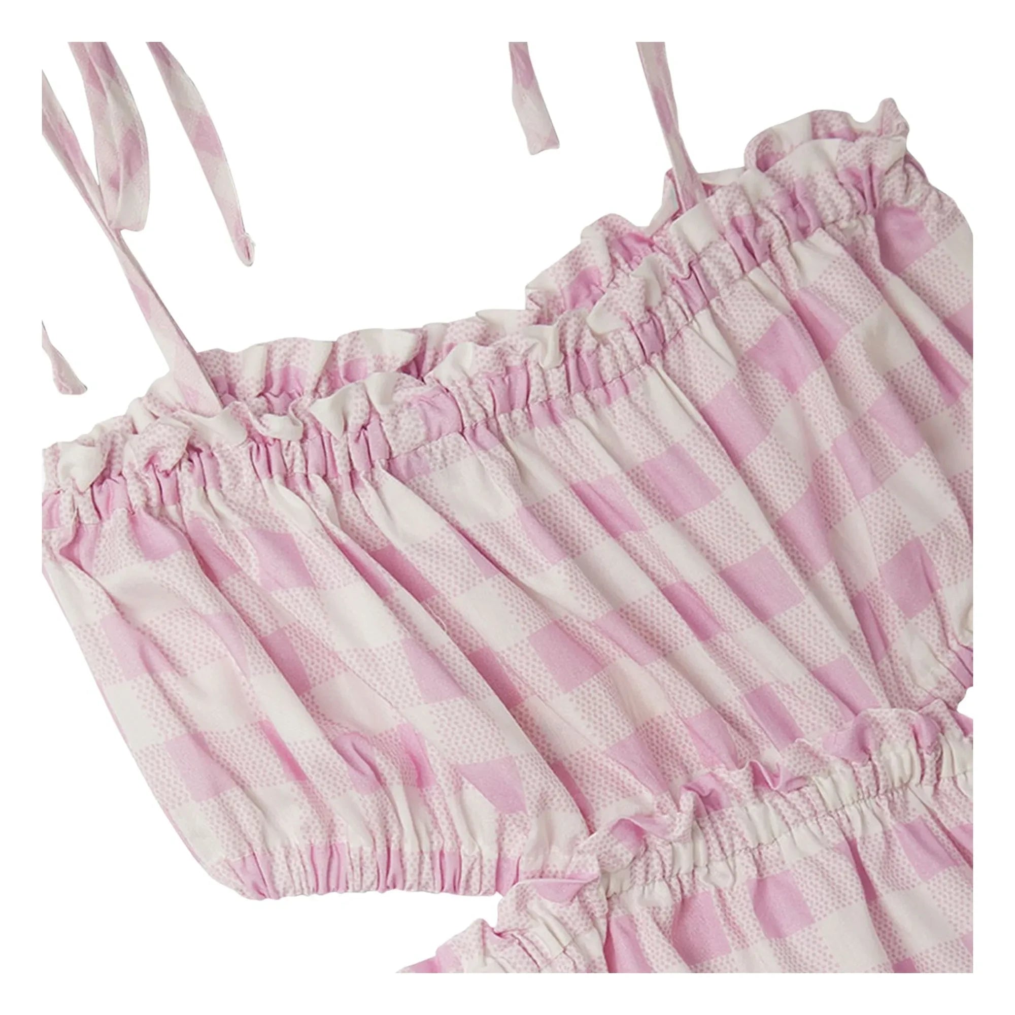 Fabula - Wrap Vichy Dress | Light Pink