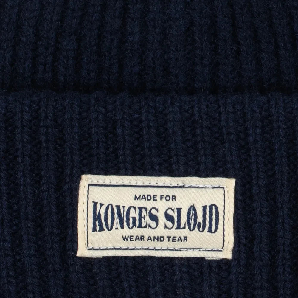 Konges Sløjd - Basil Wool Beanie | Dark Blue