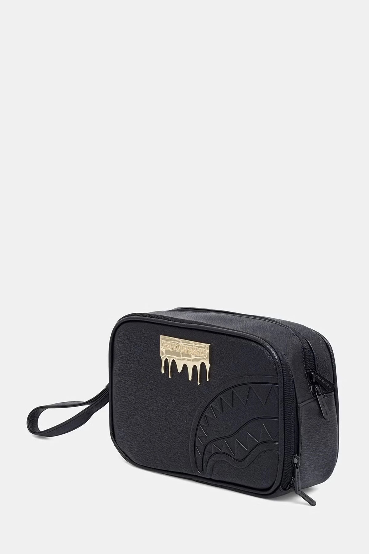 Sprayground - Siyah Suni Deri Kozmetik Çantası 910B9043NSZ
