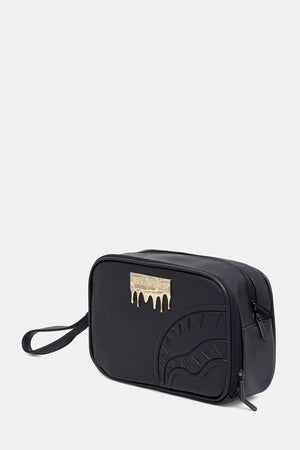 Sprayground - Black Faux Leather Cosmetic Bag 910B9043NSZ