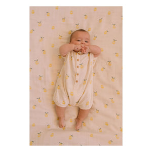 Studio Bohème - Combishort Bebecito Lemons Organic Cotton | Ekru