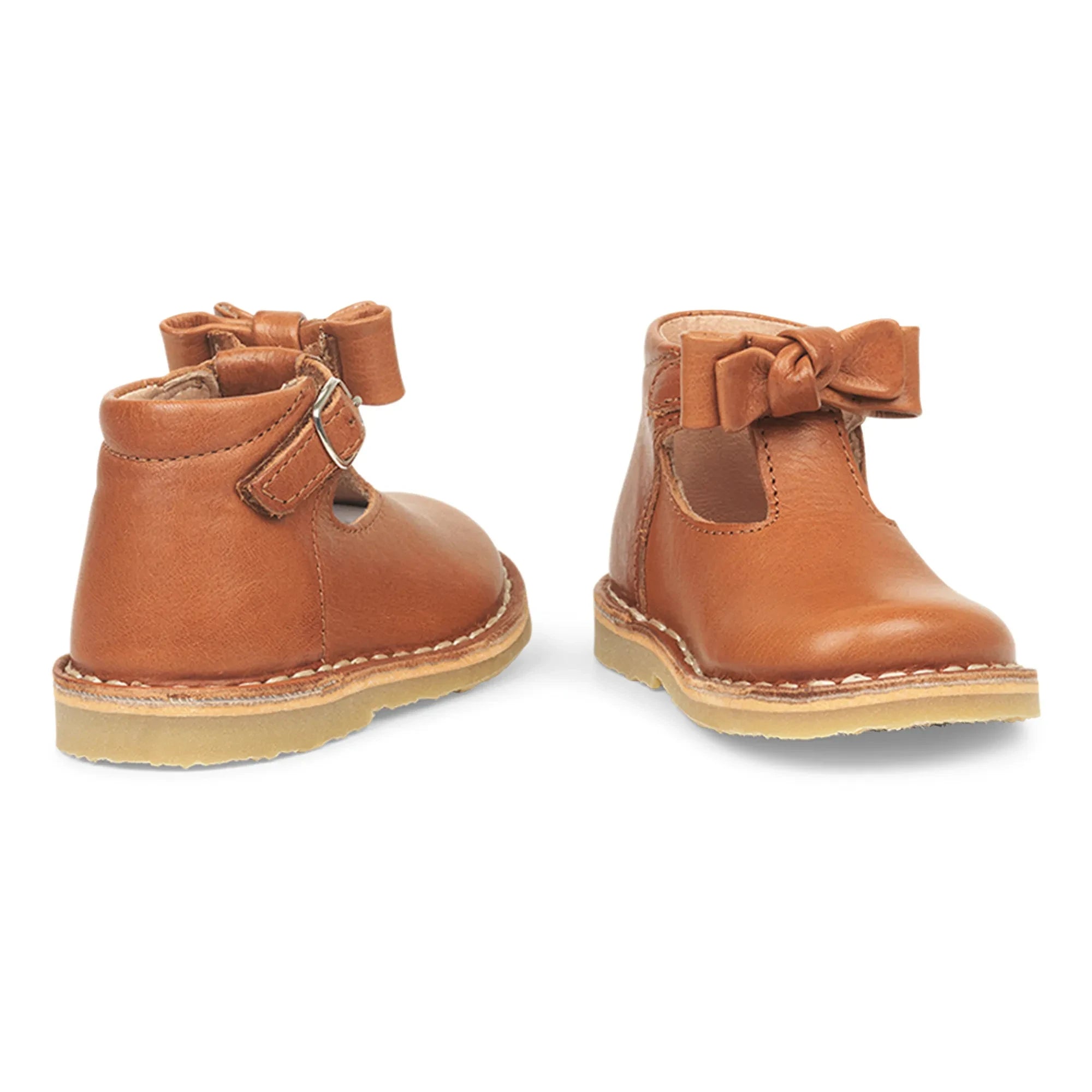 Petit Nord - Baby T-Bar Bow | Cognac