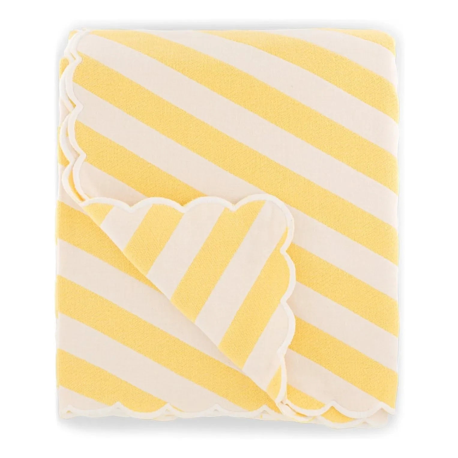 The Socialite Family - Monastico Striped Cotton Bedspread | Yellow