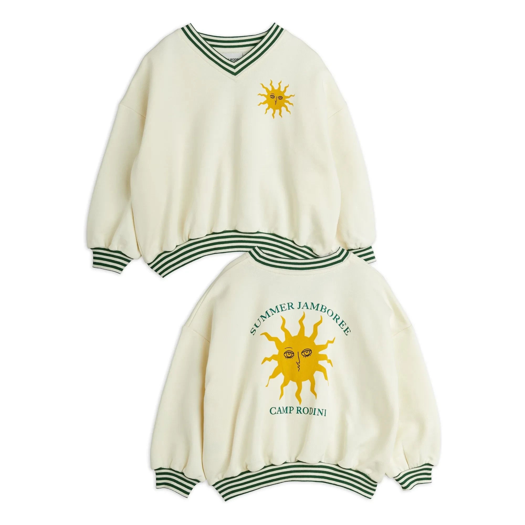Mini Rodini - Sun Organic Cotton Sweatshirt | Ecru