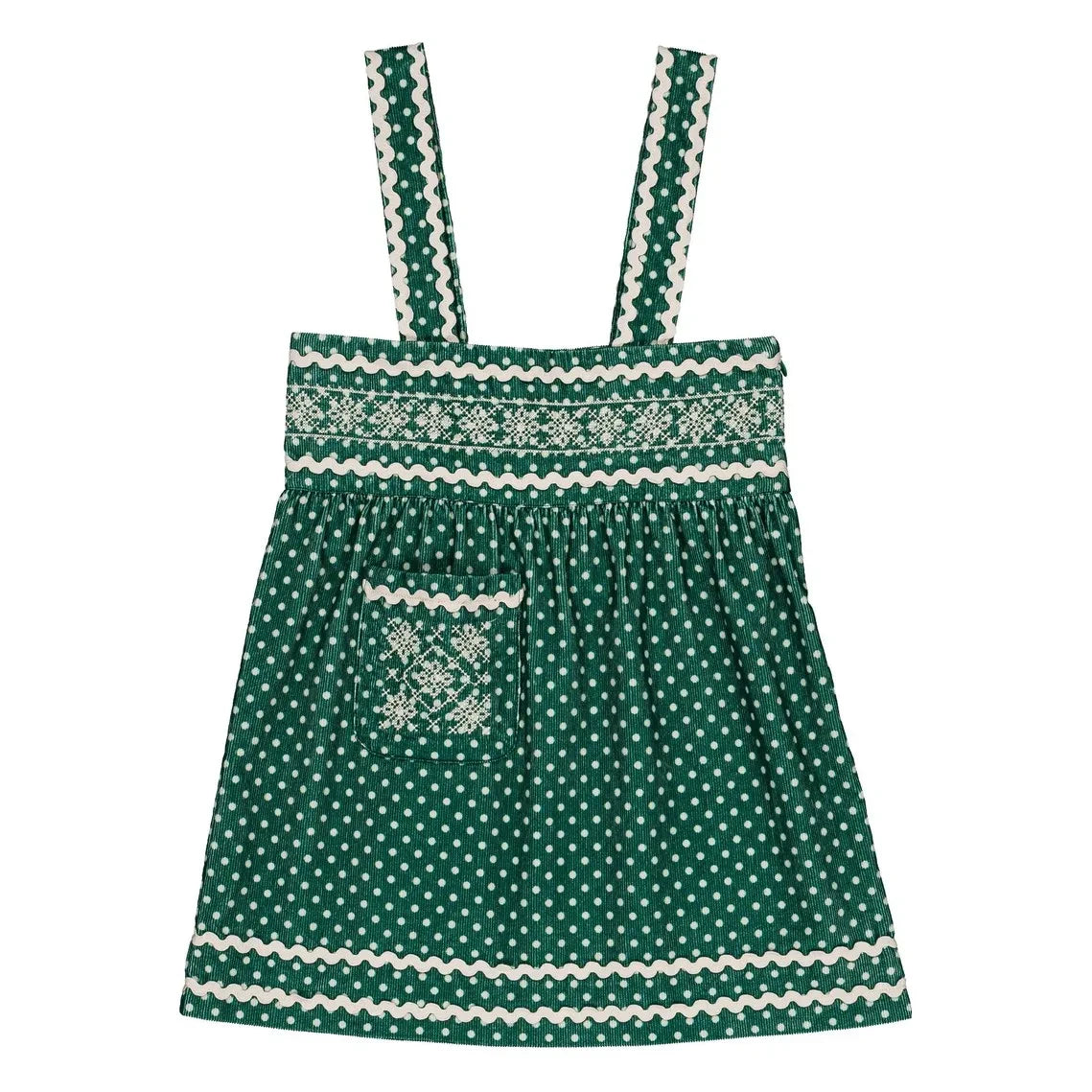 Hello Simone - Isami Ribbed Velvet Dress | Green