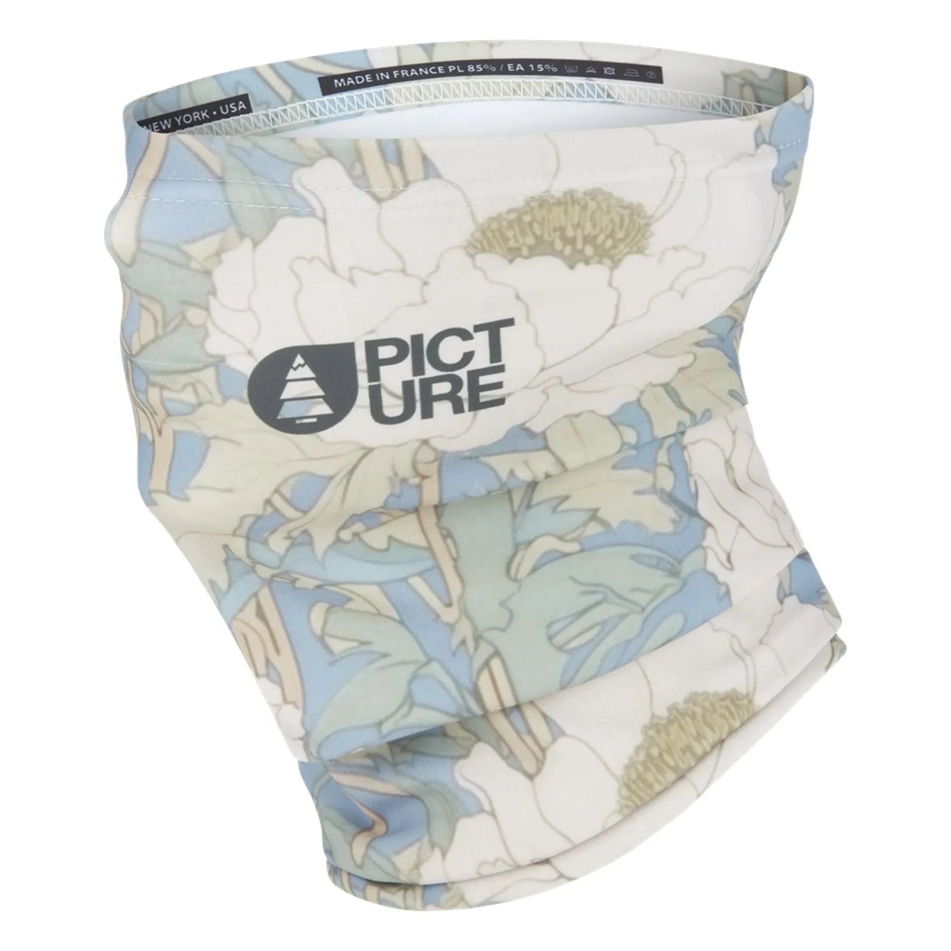 Picture - Floral Neck Warmer | Light Blue