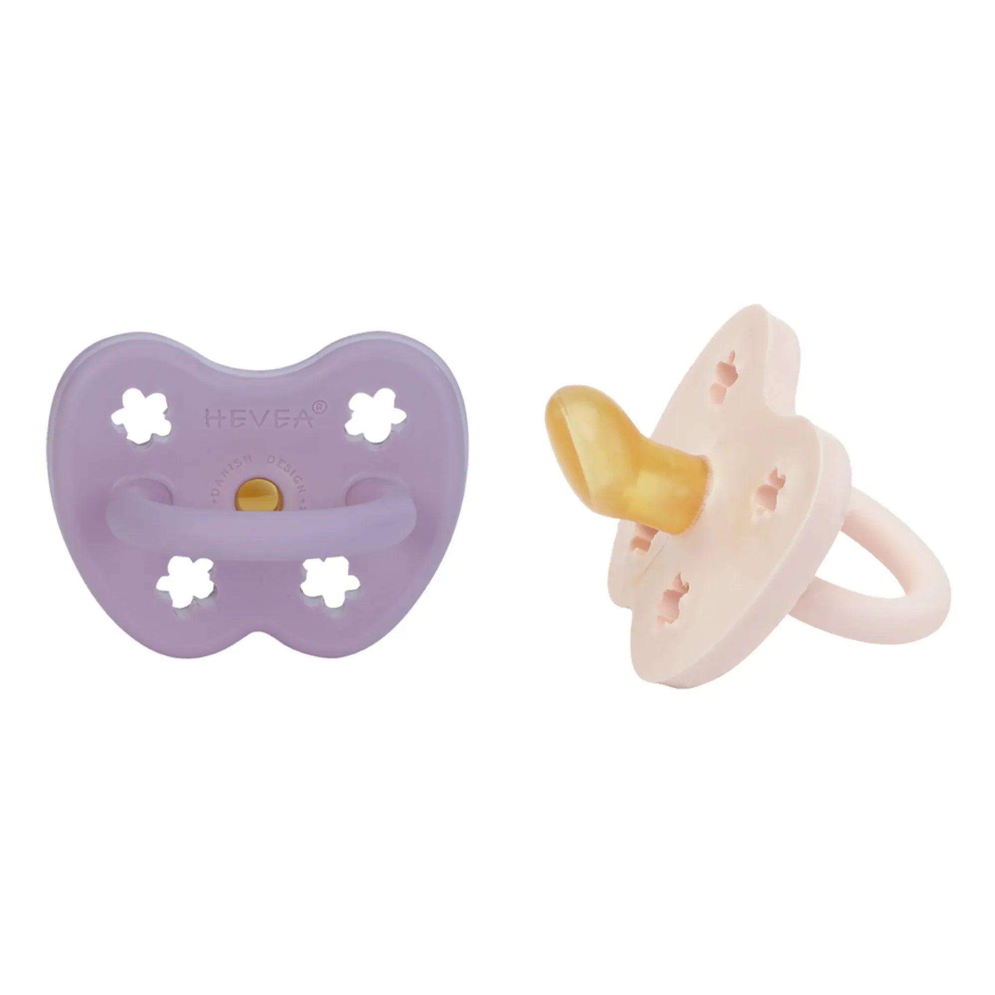 Hevea - Natural Rubber Physiological Pacifiers - Set of 2 | Lavender